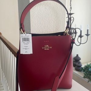 Coach Red/Oxblood purse new with tags